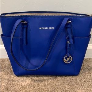 Royal blue Michael Kors purse